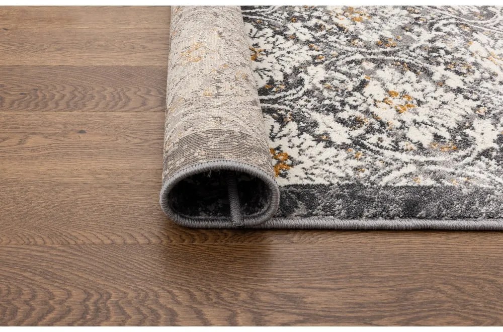 Пътека в цвят слонова кост и тъмносиво 80x300 cm Soft Viskan – FD