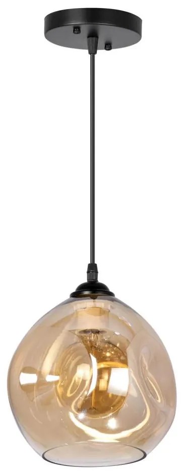 Пендел 1xE27/60W/230V черен/опушен