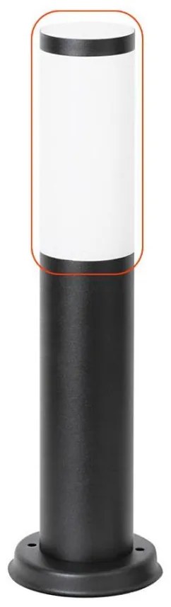 Rabalux 19607 - Резервен абажур за външна лампа BLACK TORCH E27