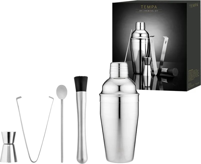 Шейкър от неръждаема стомана с аксесоари Aurora - Ladelle