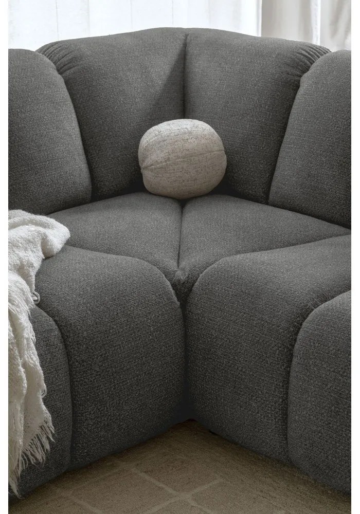 Сив ъглов диван Shell – Miuform