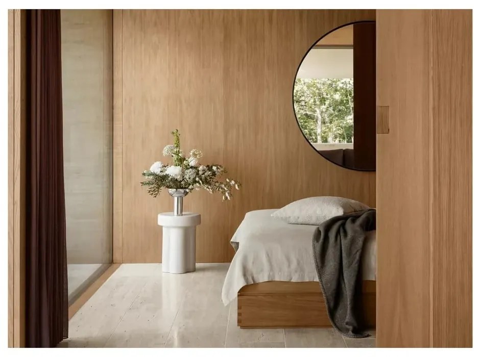 Стенно огледало с дървена рамка ø 110 cm Miro – Blomus