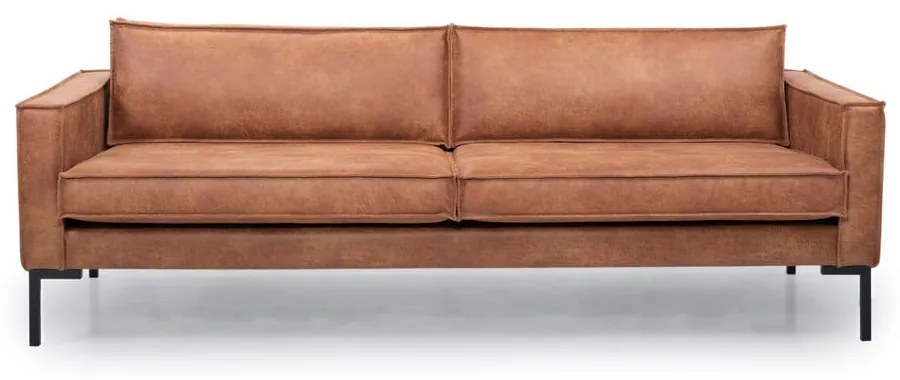 Кафяв диван от изкуствена кожа 216 cm Rate - Scandic