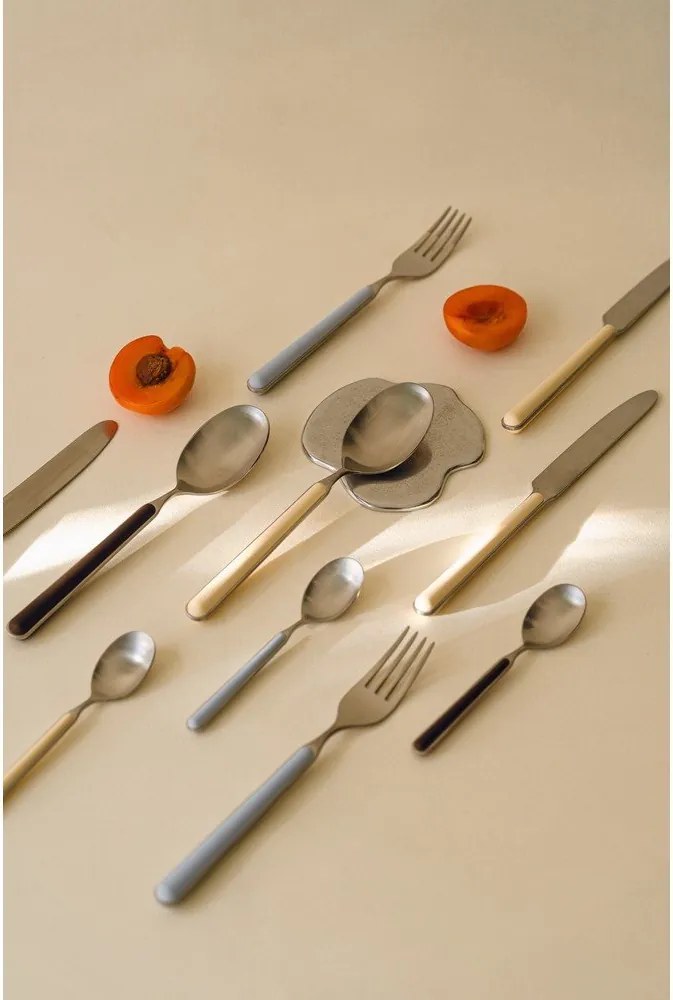 Светлосин/в сребрист цвят прибори за хранене 4 бр. от неръждаема стомана за 1 човек Noli – noo.ma