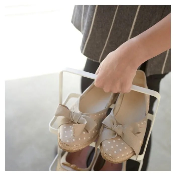 Бял метален стелаж за обувки Tower Shoe Rack – YAMAZAKI