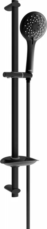 Mexen DB74 комплект за душ с плъзгач, черен - 785744584-70