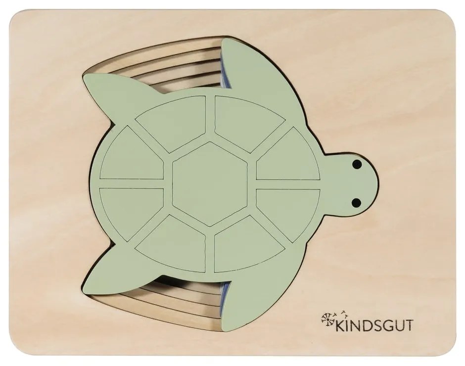 Дървен пъзел Turtle – Kindsgut