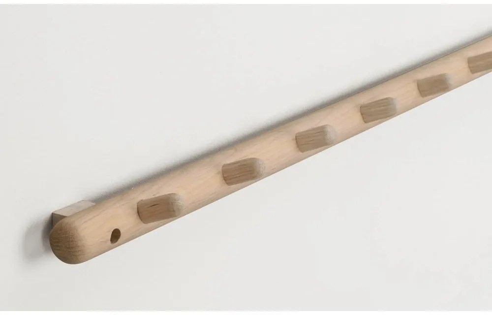 Стенна закачалка от дъбово дърво в естествен цвят Milford - Rowico