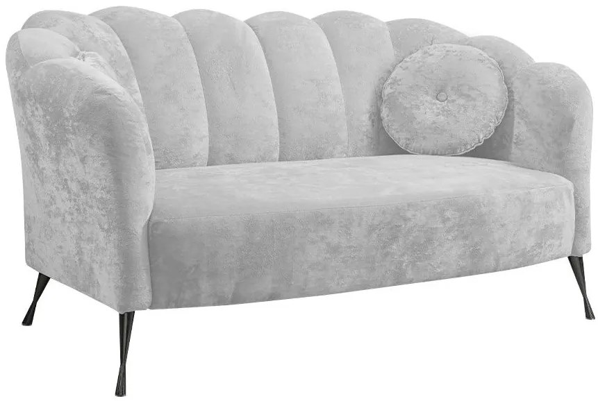 Диван Adria двуместен-Сиво - черно