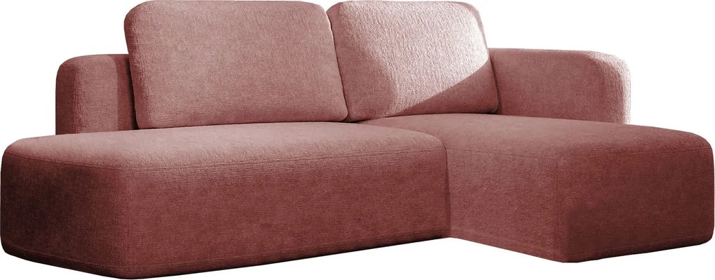 Ъглов диван Cozy-Розово-Десен