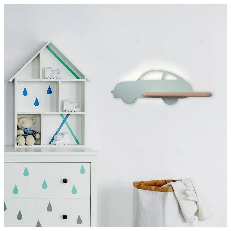 Детска лампа в цвят мента Car - Candellux Lighting