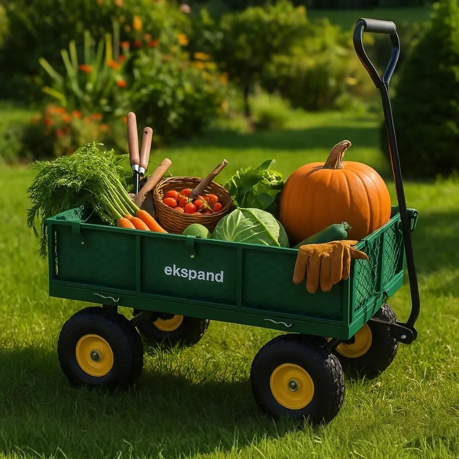 Градинска количка 3в1 с товароносимост до 200 кг