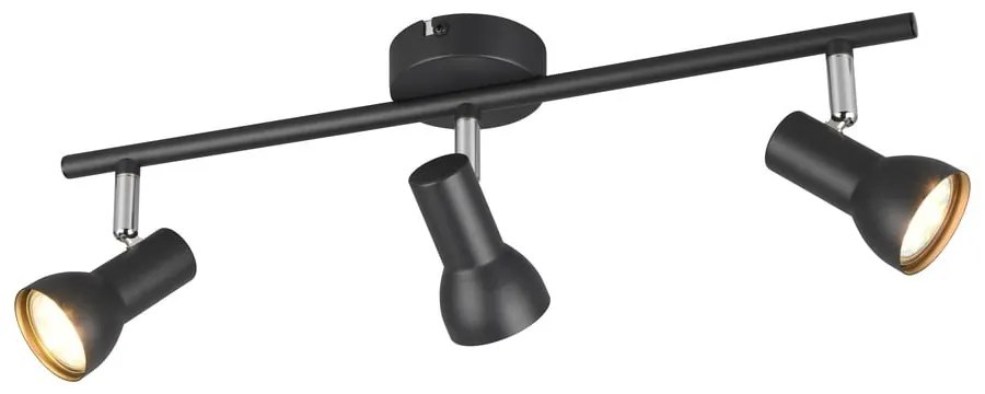 Черен прожектор ø 8 cm Cantar – Trio