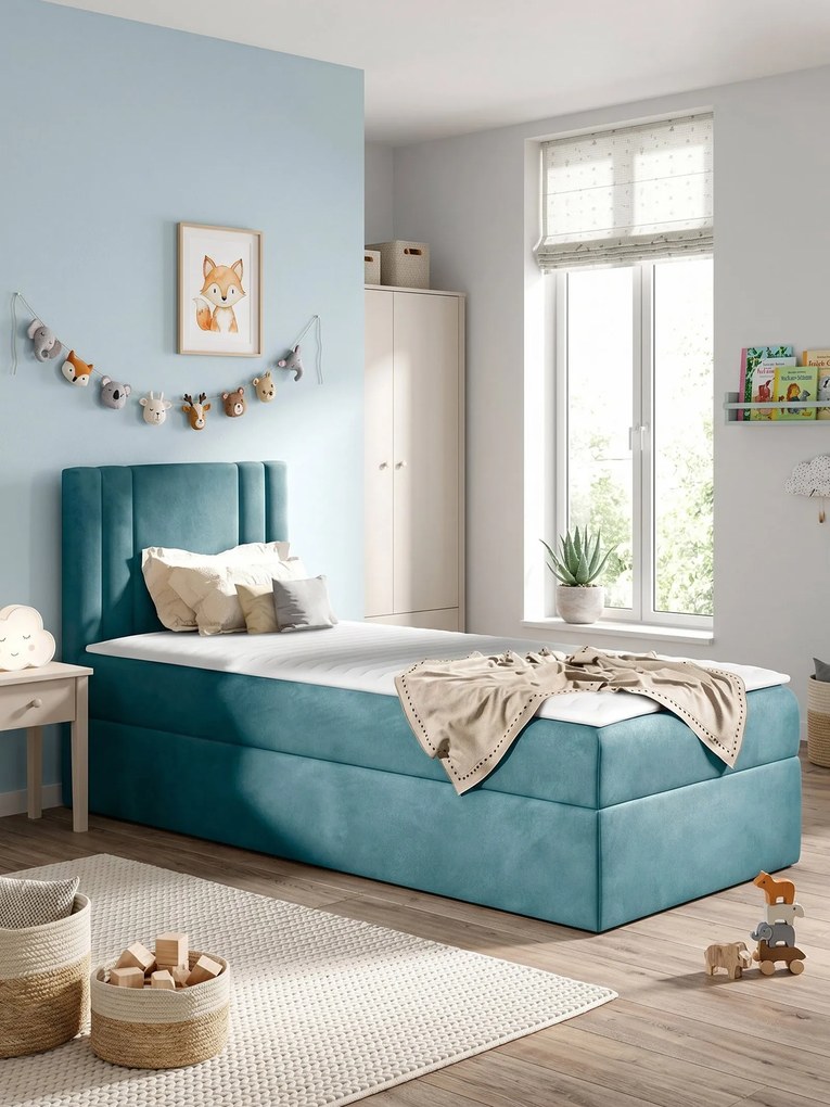 Тапицирано легло Carmen Mini-Galazio-80 x 200-Deksia