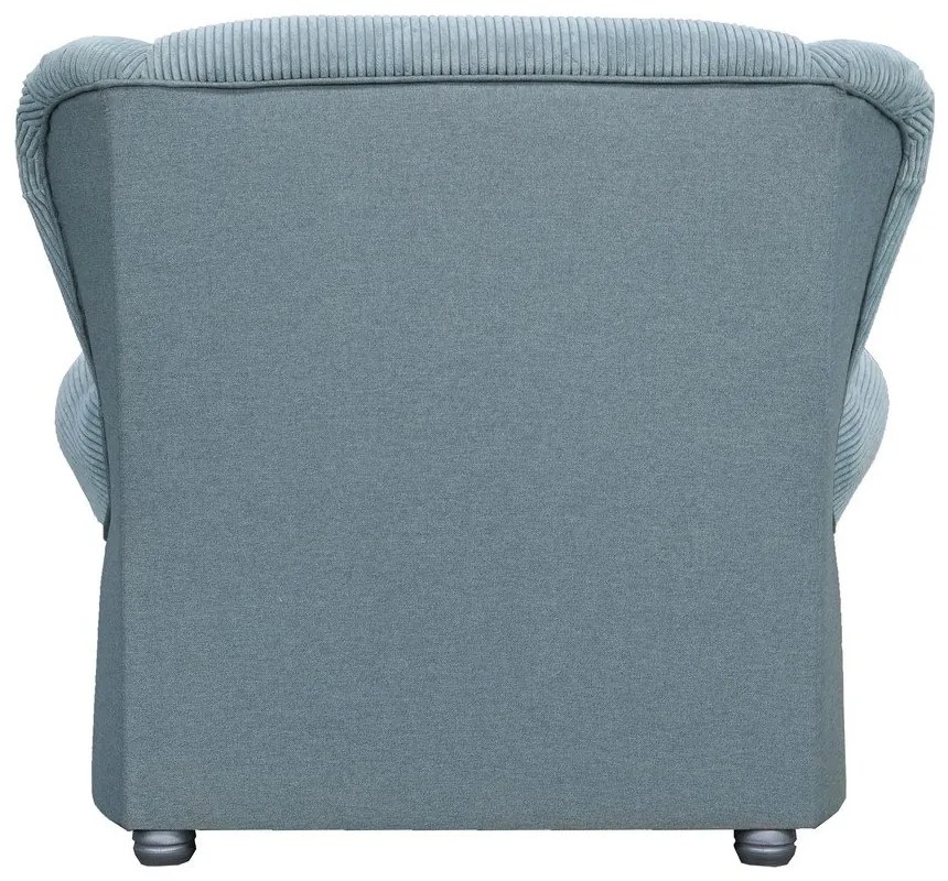 Сиво-син шезлонг от рипсено кадифе Lord – Ropez