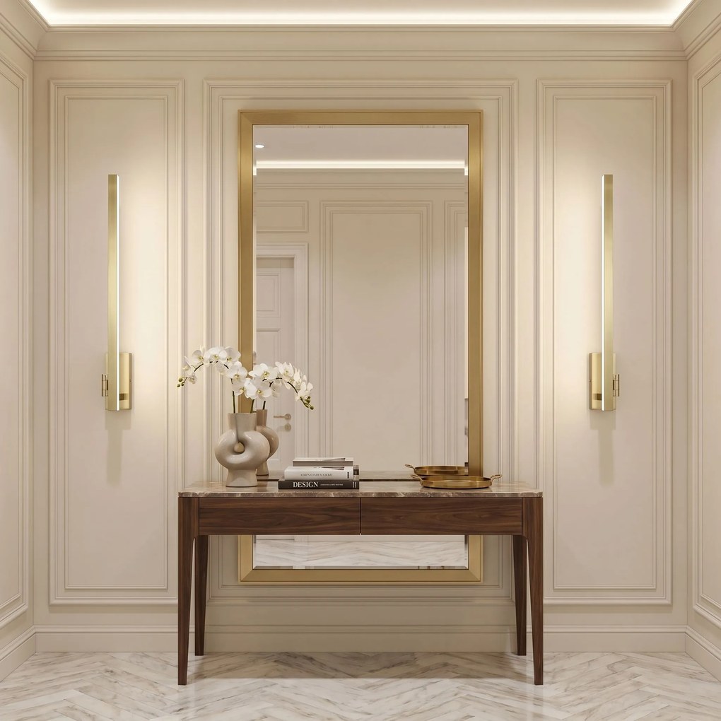 LED аплик за баня SWE033-1W 80cm BRUSH GOLD