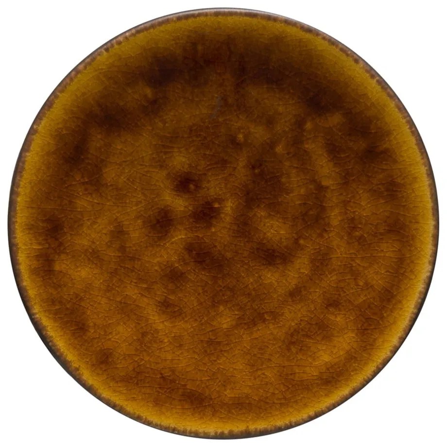 Кафяв керамичен поднос , ⌀ 16 cm Roda - Costa Nova