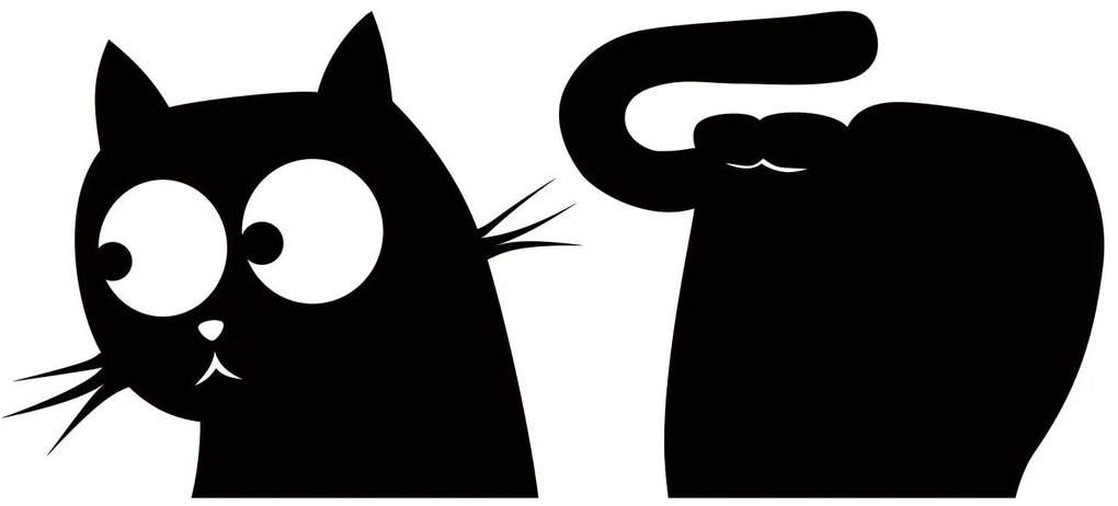 Декоративни стикери за стена Cat & Fish Ango