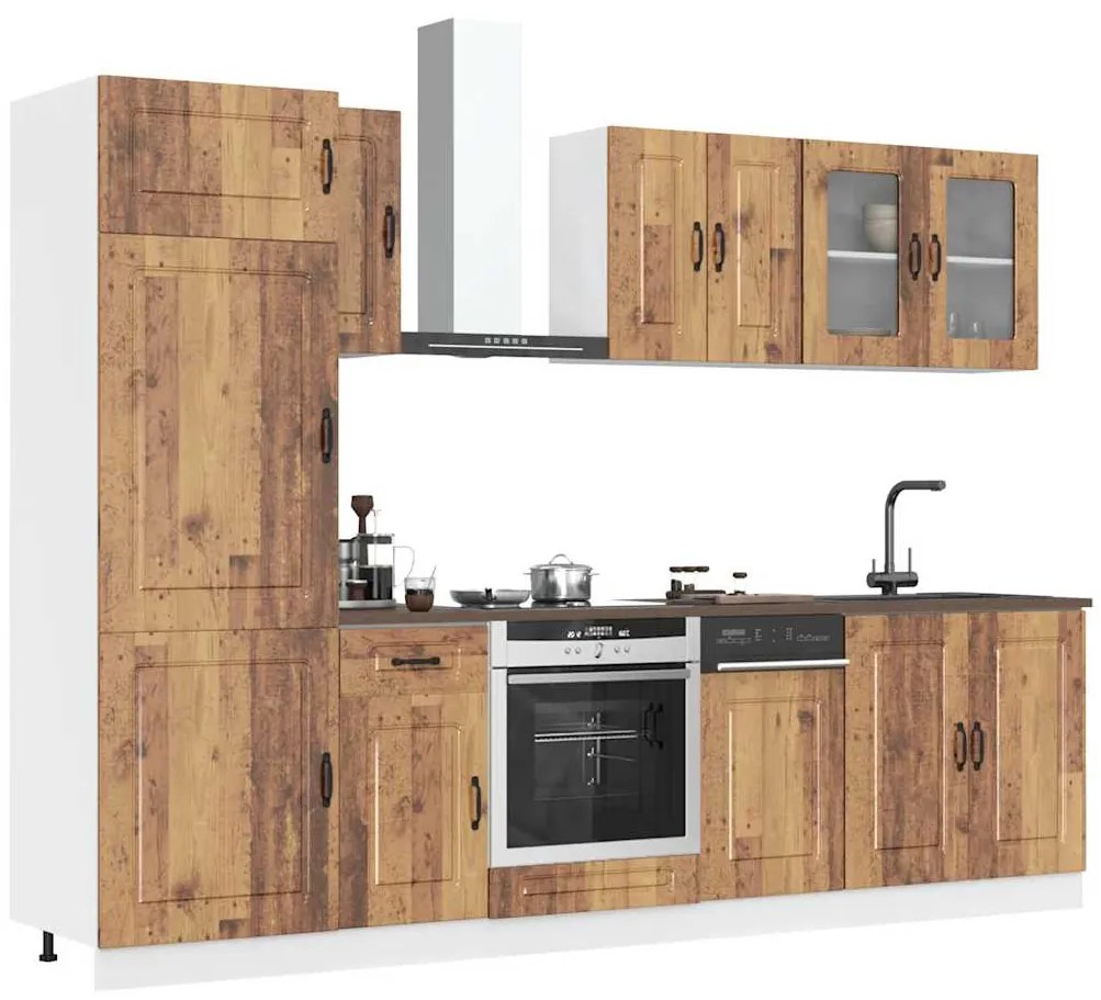 3314799 vidaXL Комплект кухненски шкафове от 8 части Kalmar, инженерно дърво