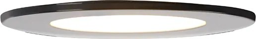 Комплект от 6 модерни вградени спотове черни с LED 3-степенно димируеми IP65 - Blanca