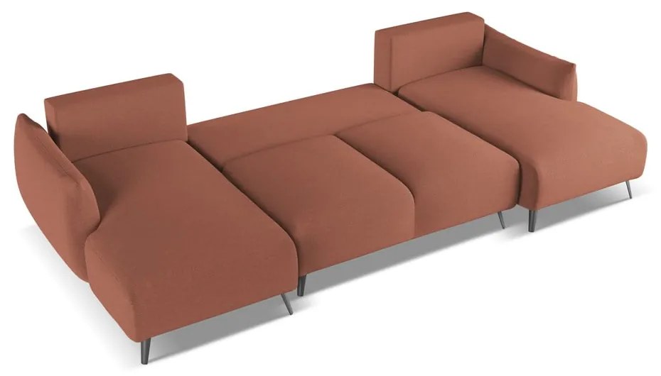 Розов ъглов диван Malie – Makamii