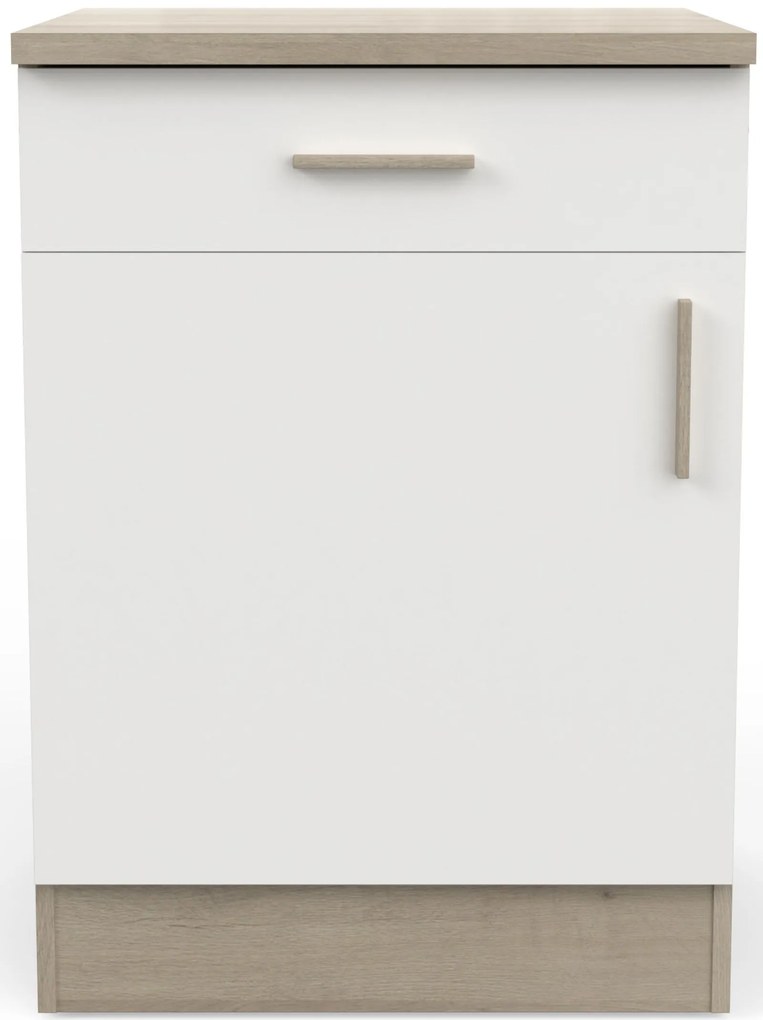 Подов шкаф Poppy 60-Fusiko-Leuko