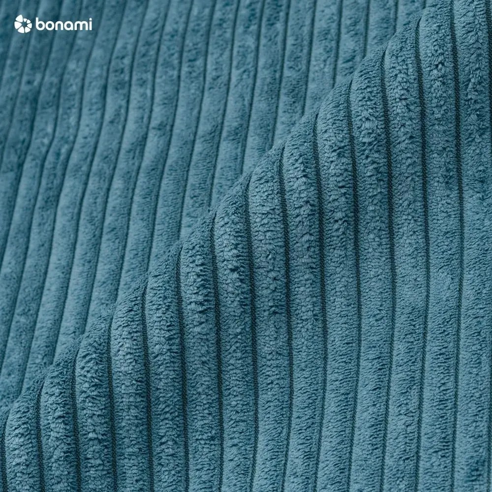 Модул за диван от син велур, централна част Nihad modular - Bobochic Paris