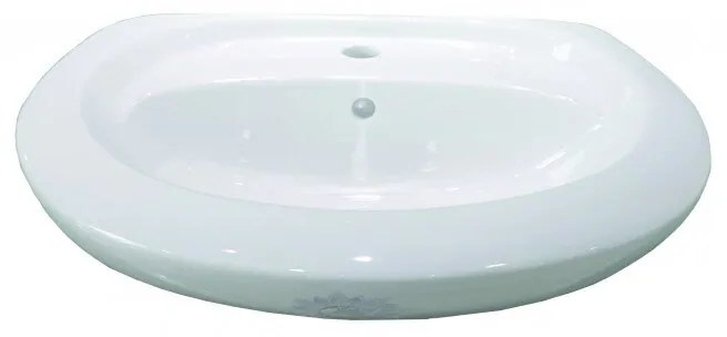 Мивка за баня ICC 5541, Inter Ceramic, стенен монтаж, порцелан, бял, 51x41см