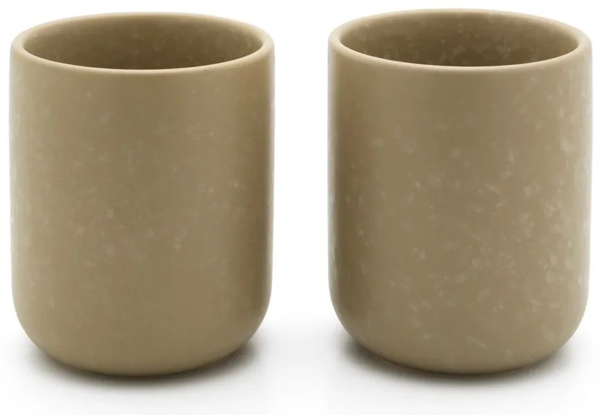 Бежови глинени чаши в комплект от 2 бр. 200 ml Umea – Bredemeijer