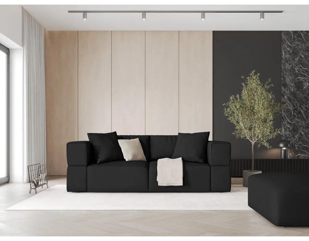 Черен диван 214 cm Esther – Milo Casa