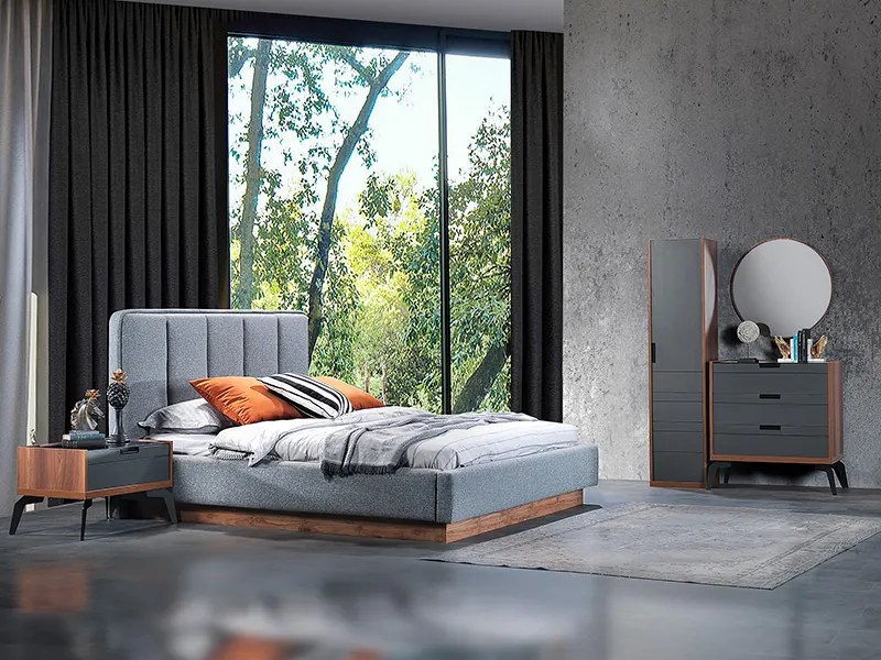 спален комплект ZETT2MDF сиво