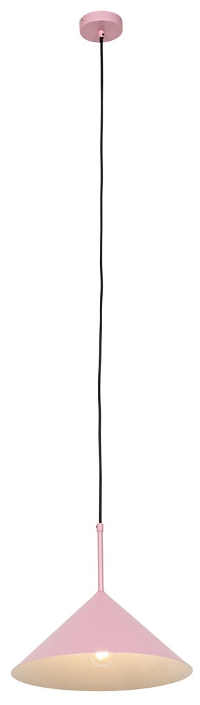 Дизайнерска висяща лампа розов триъгълник - Triangolo