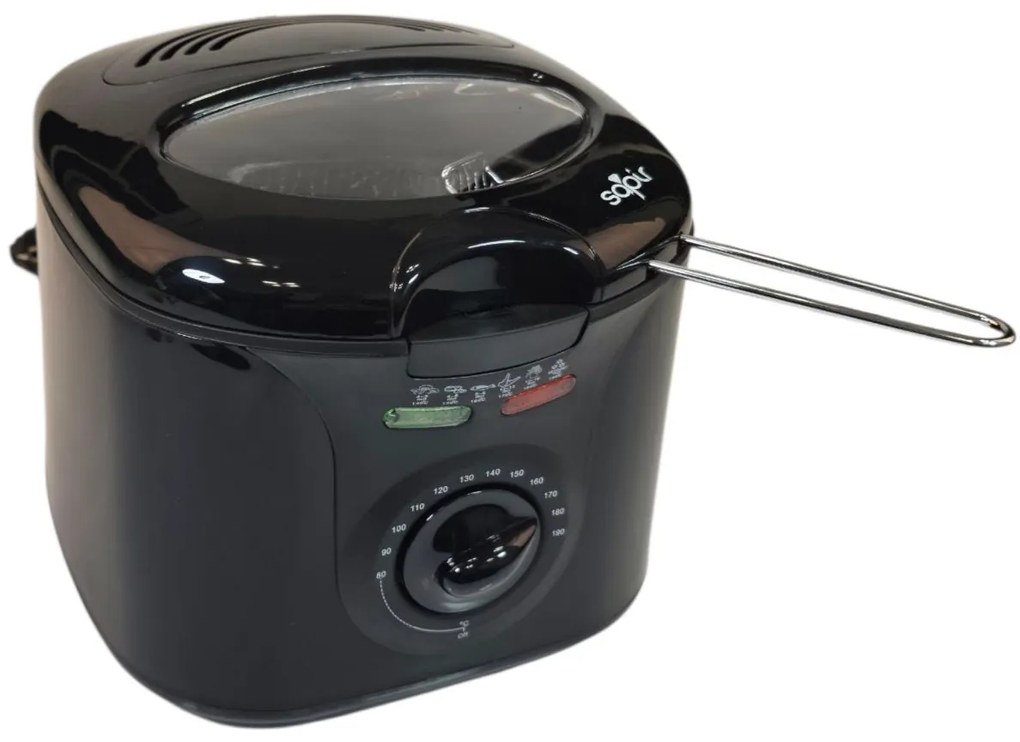 Фритюрник SAPIR SP-1980-D, 1450W, 2 литра, Махащ се съд с незалепващо покритие
