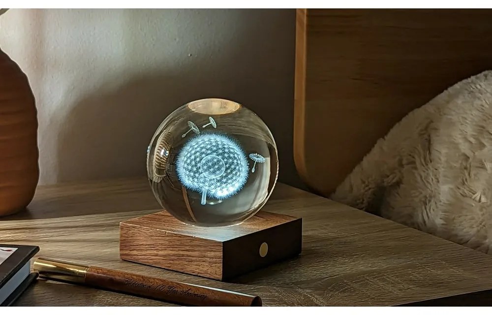 Тъмнокафява светлинна декорация с USB Amber – Gingko