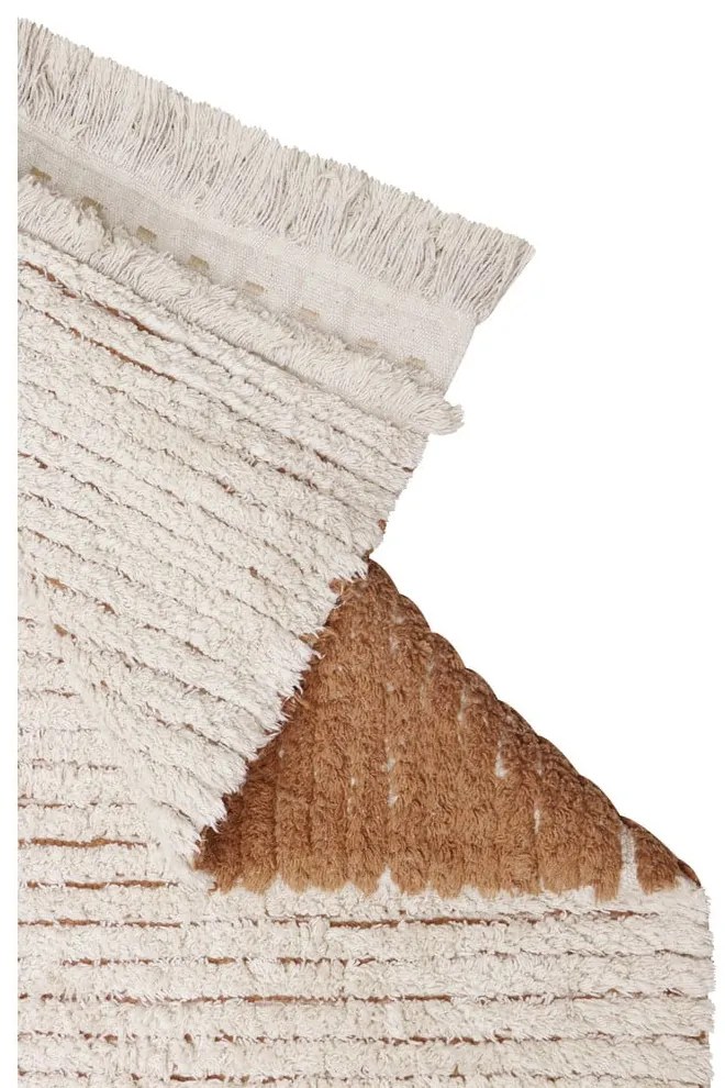 Памучна пътека в тухлен и бежов цвята 80x230 cm Duetto Toffee – Lorena Canals