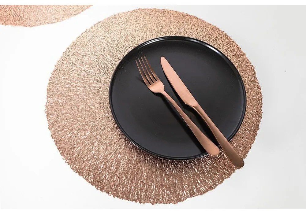 Подложка за хранене в розово злато , ⌀ 38 cm - Tiseco Home Studio