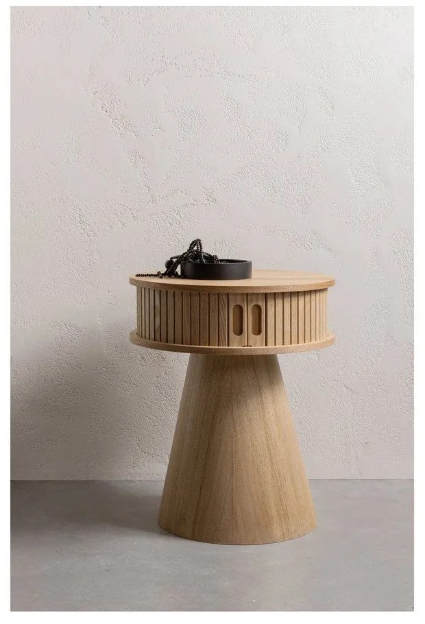 Нощно шкафче от декор от бор в естествен цвят Karri – WOOOD