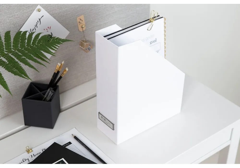 Бял органайзер за документи Viktoria - Bigso Box of Sweden