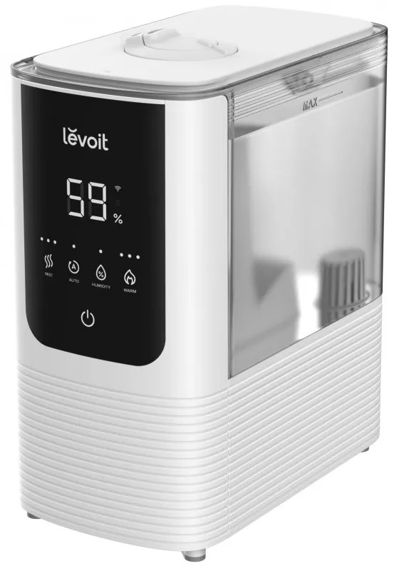 Овлажнител за въздух Levoit OasisMist 450S LUH-O451S-WUS, 40 м2, 280 W, 4.5 л, Ароматерапия, Автономия 45 часа, Бял