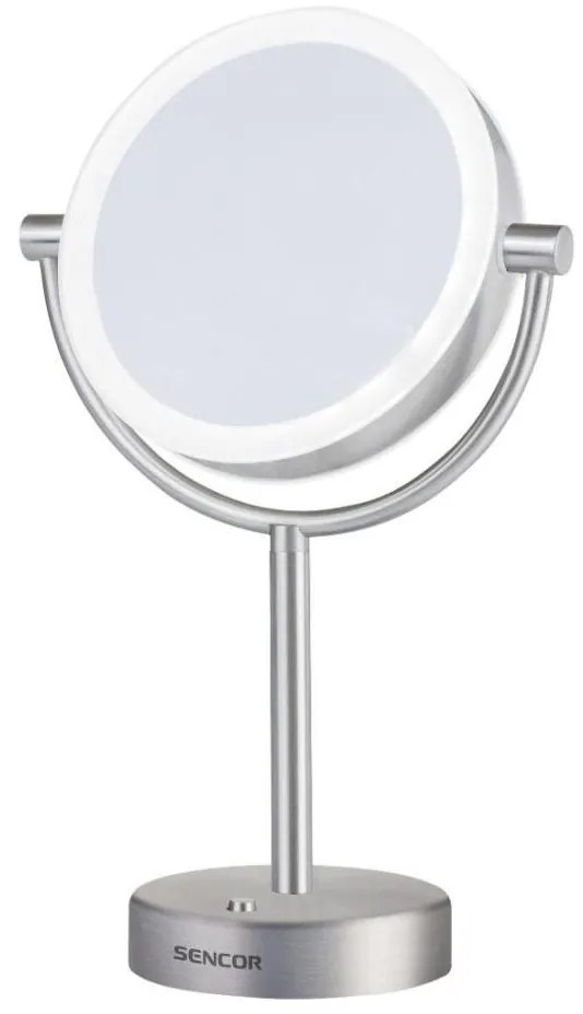 Sencor - Козметично огледало с LED осветление LED/5W/230V неръждаема стомана