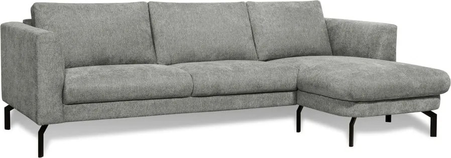 Светлосив ъглов диван (десен ъгъл) Gomero – Scandic