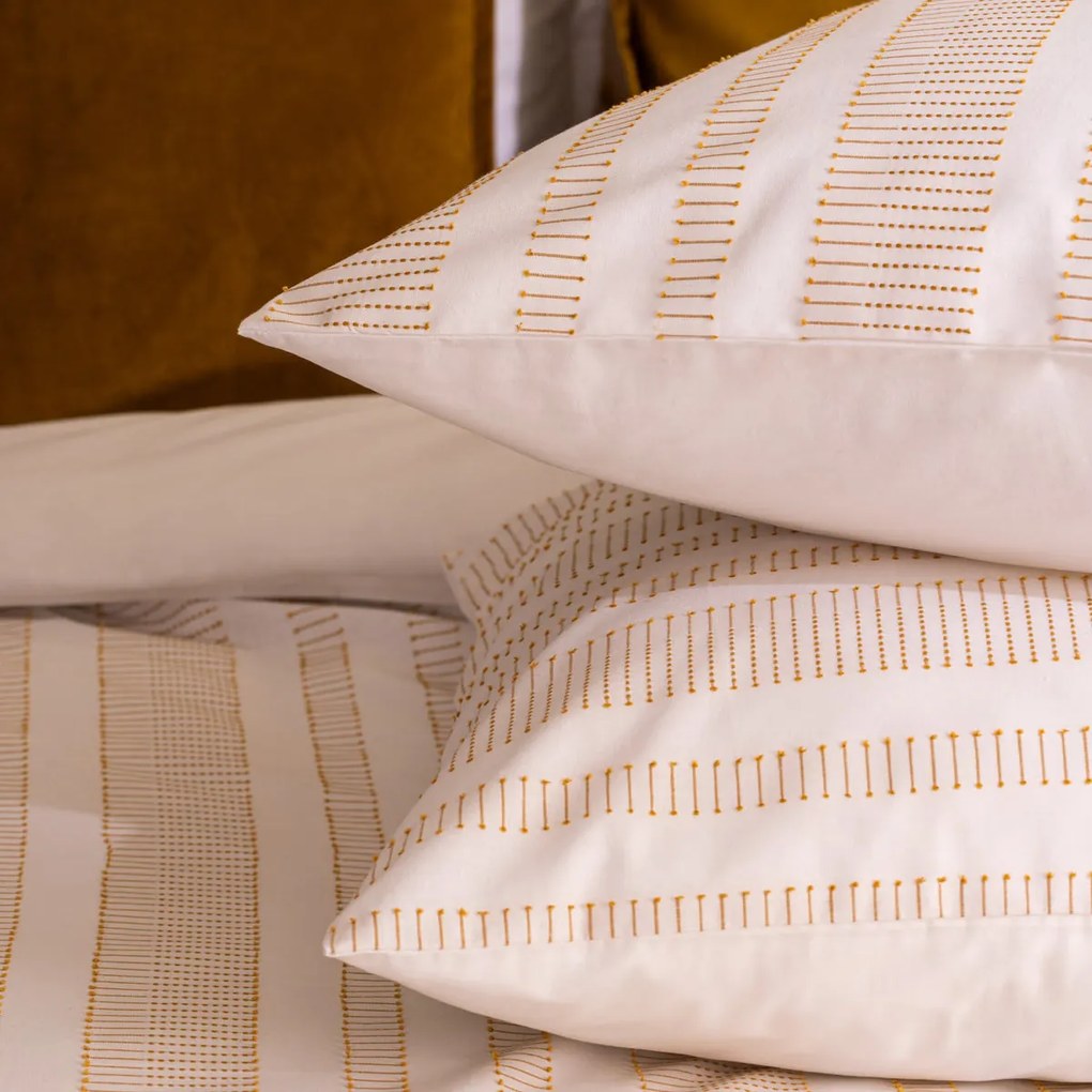 Спално бельо atmosphera Isao, Релефен памук с ефект лен - 240x220 cm