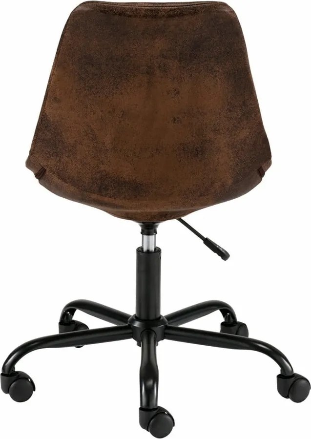 Кафяв офис стол на колела Dennis - Støraa