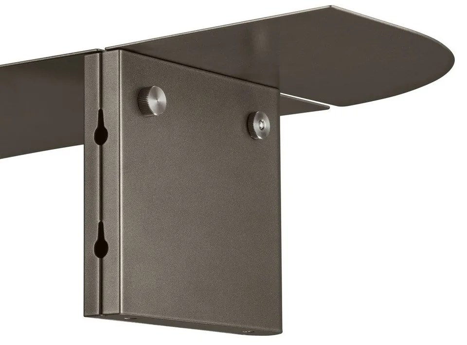 Сив стоманен стенен рафт 80 cm Oru – Blomus