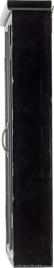 Черна висяща витрина от масивна ела 50x80x14 cm Hazem – Bloomingville