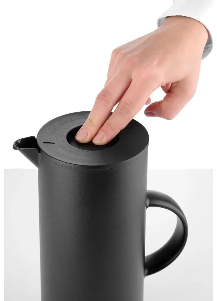 Черна термокана от неръждаема стомана , 1 л - Hendi