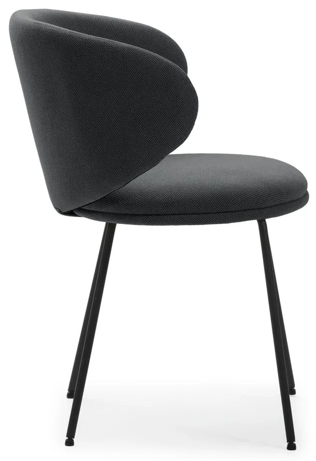 Тъмносиви тапицирани трапезни столове в комплект 2 бр. Rush – Marckeric