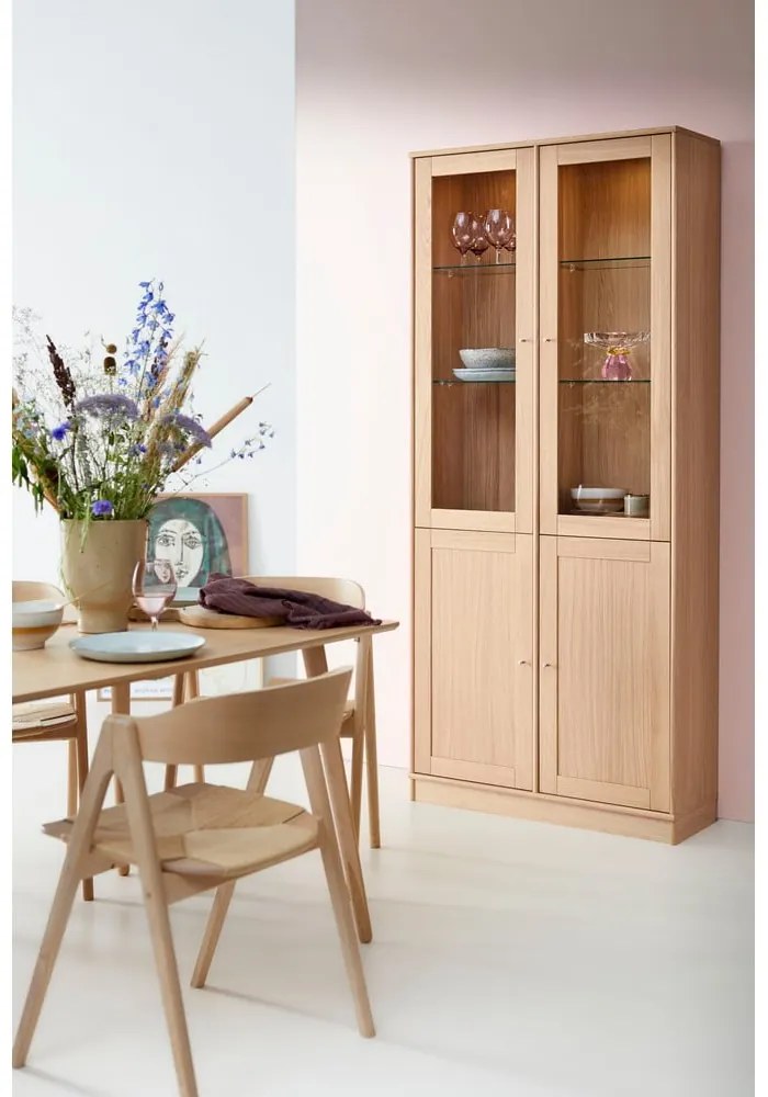 Витрина с осветление в дъбов декор 89x199 cm Mistral - Hammel Furniture