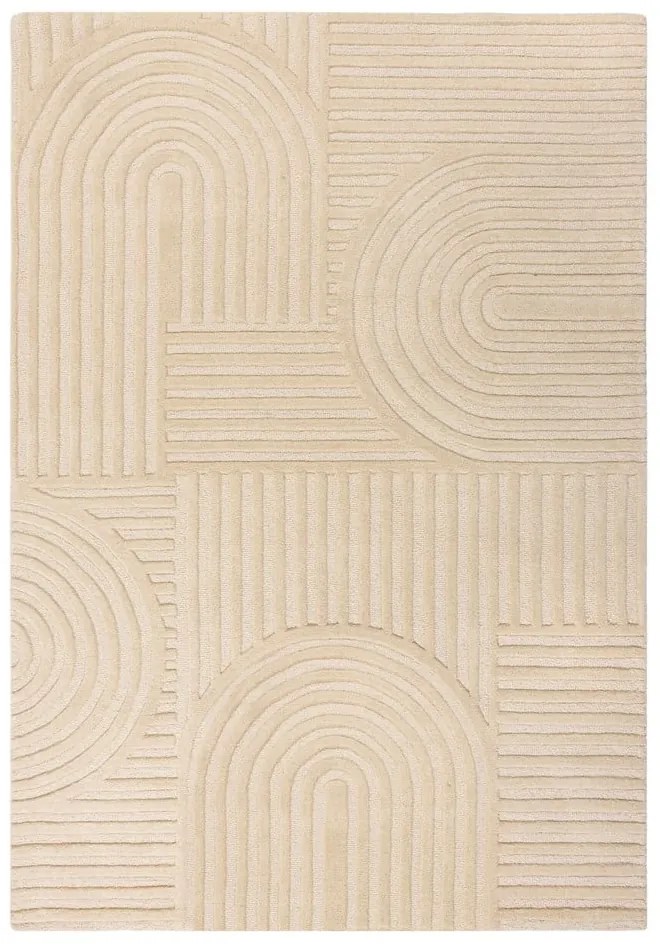 Бежов вълнен килим , 120 x 170 cm Zen Garden - Flair Rugs