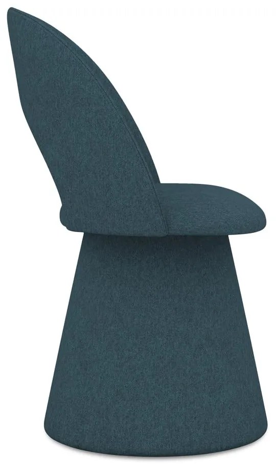 Тапициран трапезен стол в петролен цвят Kalo – Makamii